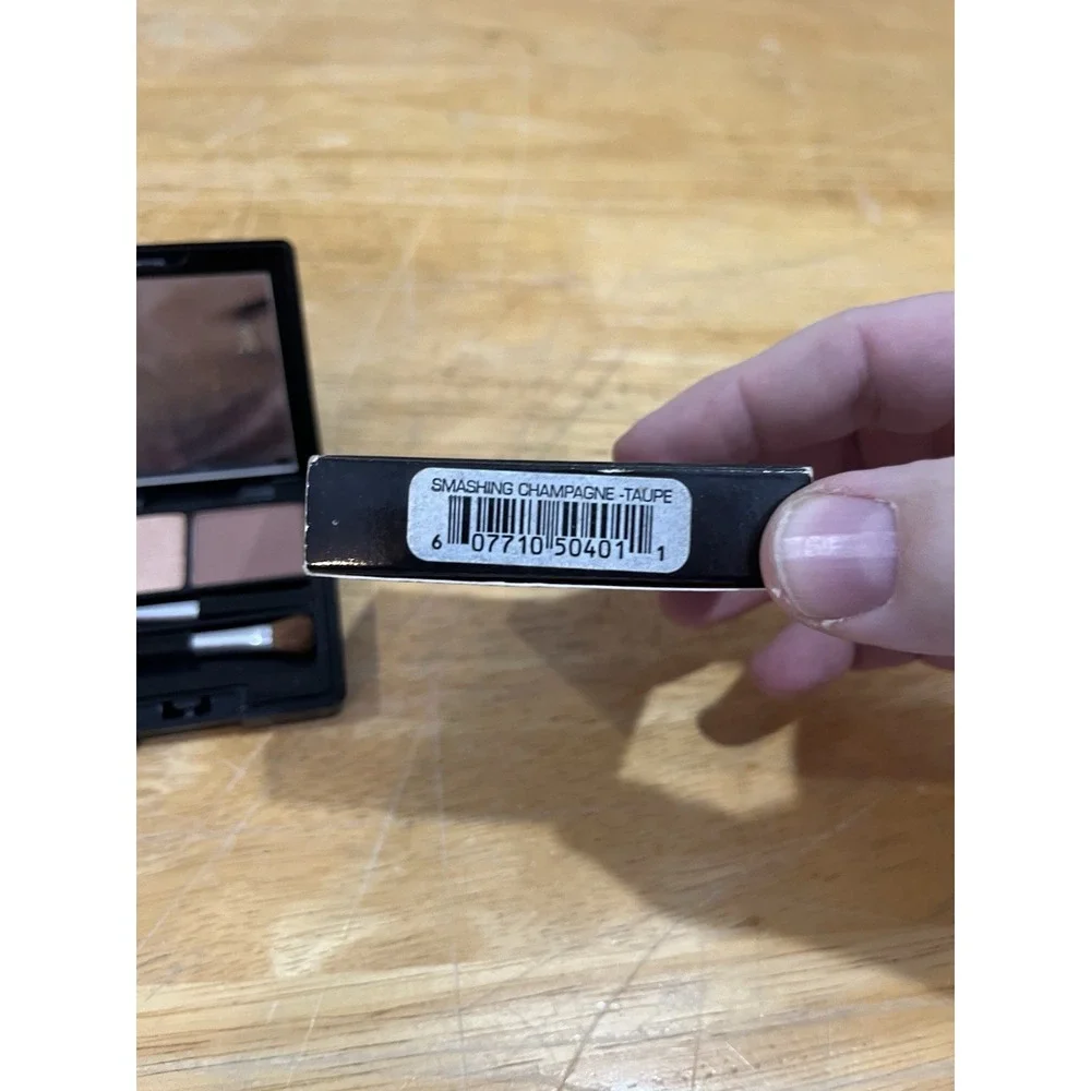 Vtg Smashbox Eyeshadow Duo Smashing Champagne‎ Taupe Brushes NOS